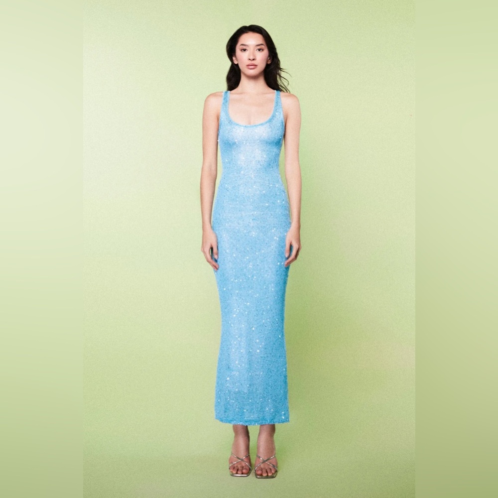 Asta Resort ANA DRESS - BAIA BLUE SEQUIN